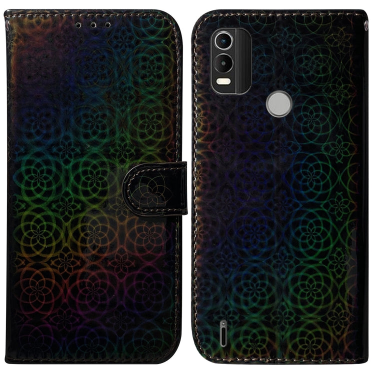 For Nokia C21 Plus Colorful Magnetic Buckle Leather Phone Case