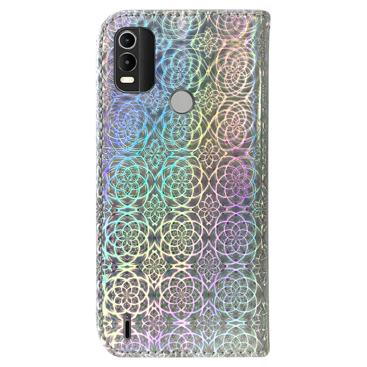 For Nokia C21 Plus Colorful Magnetic Buckle Leather Phone Case