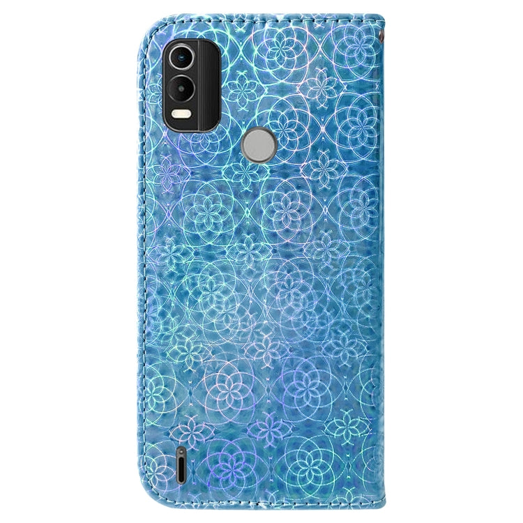 For Nokia C21 Plus Colorful Magnetic Buckle Leather Phone Case