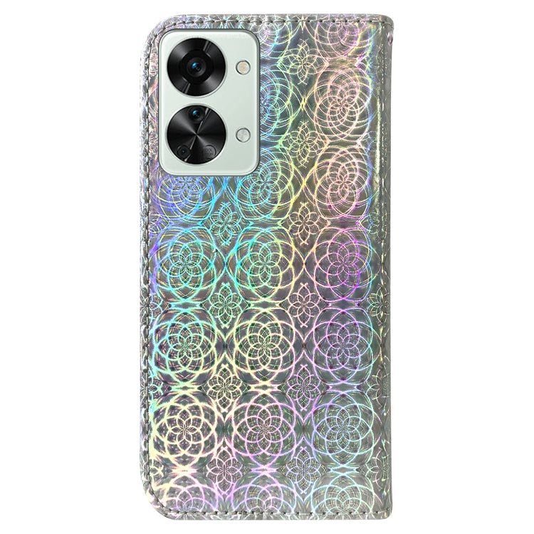 For OnePlus Nord 2T Colorful Magnetic Buckle Leather Phone Case