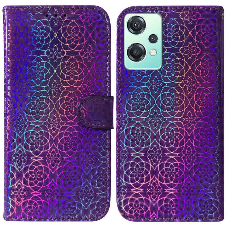 For OnePlus Nord CE 2 Lite 5G Colorful Magnetic Buckle Leather Phone Case