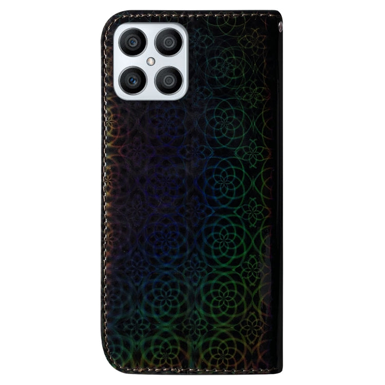 For Honor X8 Colorful Magnetic Buckle Leather Phone Case