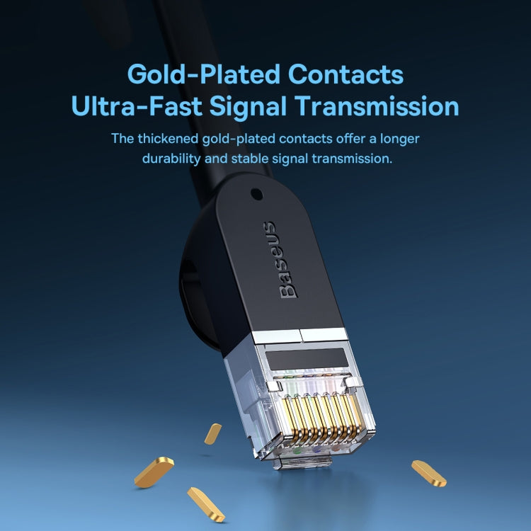 Baseus High Speed Six Types RJ45 Gigabit Flat Network Cable, Cable Length:1.5m