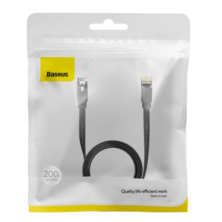 Baseus High Speed Six Types RJ45 Gigabit Flat Network Cable, Cable Length:2m