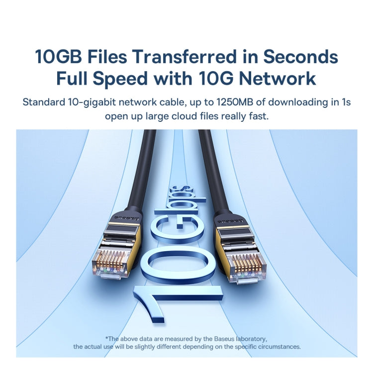Baseus High Speed Seven Types RJ45 10 Gigabit Round Network Cable, Cable Length:5m