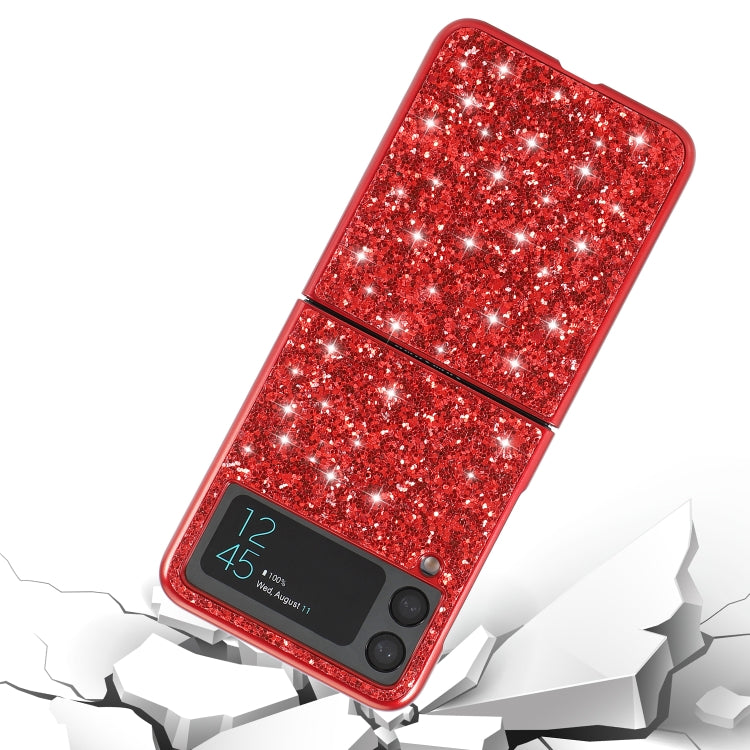For Samsung Galaxy Z Flip4 Glitter Powder Shockproof TPU Phone Case