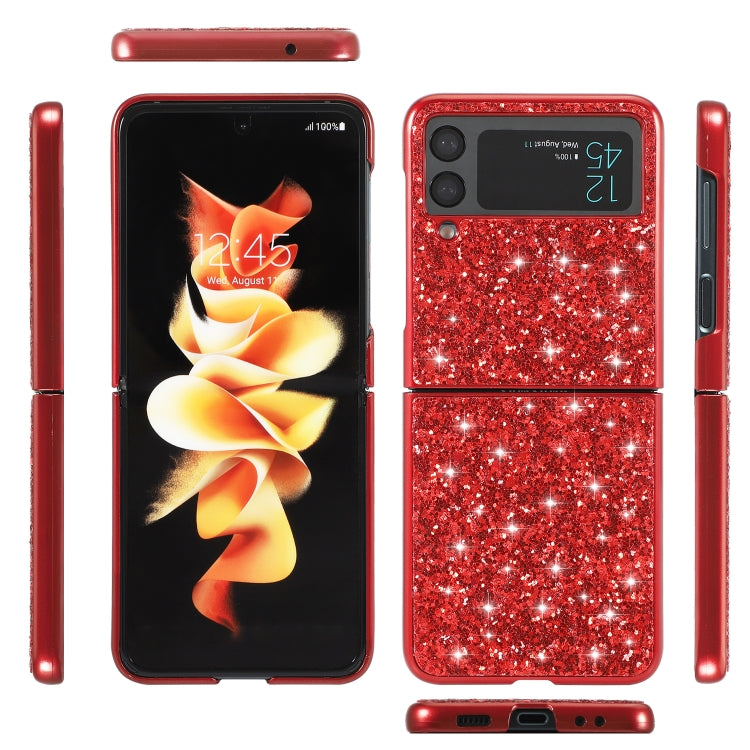 For Samsung Galaxy Z Flip4 Glitter Powder Shockproof TPU Phone Case