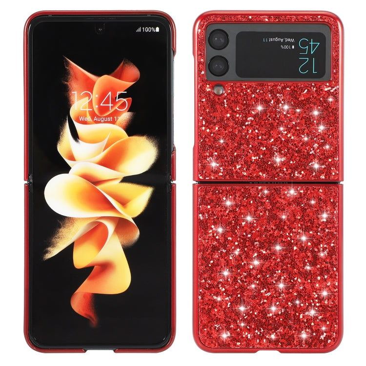 For Samsung Galaxy Z Flip4 Glitter Powder Shockproof TPU Phone Case