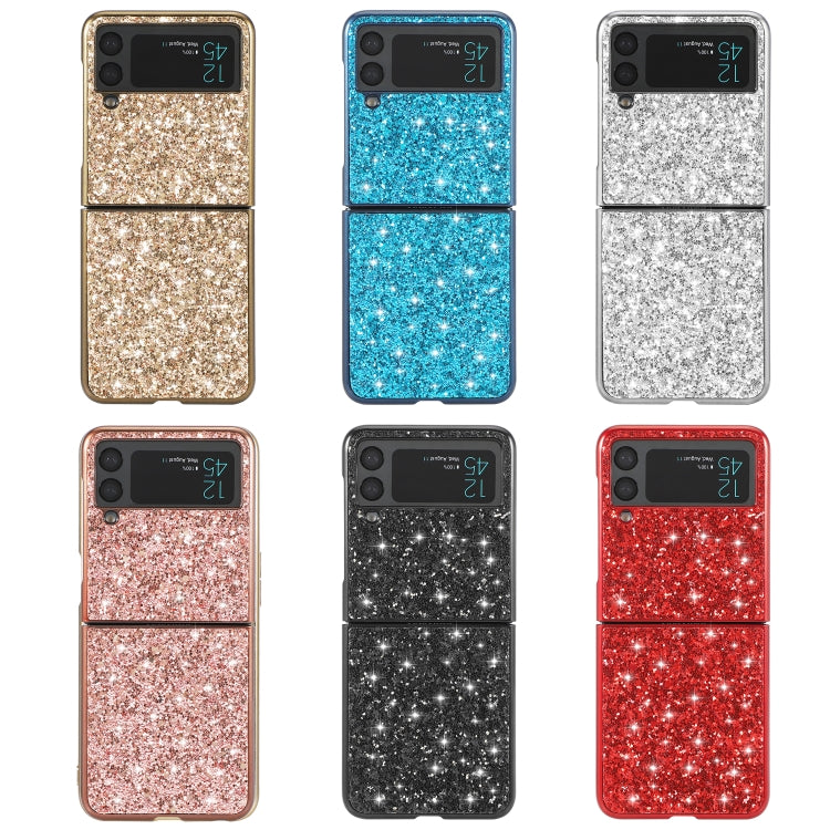 For Samsung Galaxy Z Flip4 Glitter Powder Shockproof TPU Phone Case