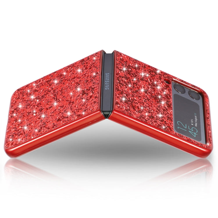 For Samsung Galaxy Z Flip4 Glitter Powder Shockproof TPU Phone Case