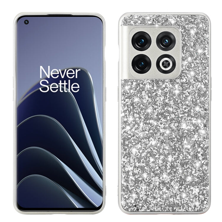 For OnePlus 10 Pro Glitter Powder Shockproof TPU Phone Case