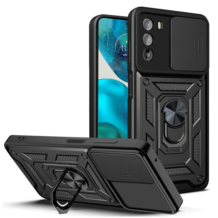 For Motorola Moto G52 Sliding Camera Cover Design TPU+PC Phone Case