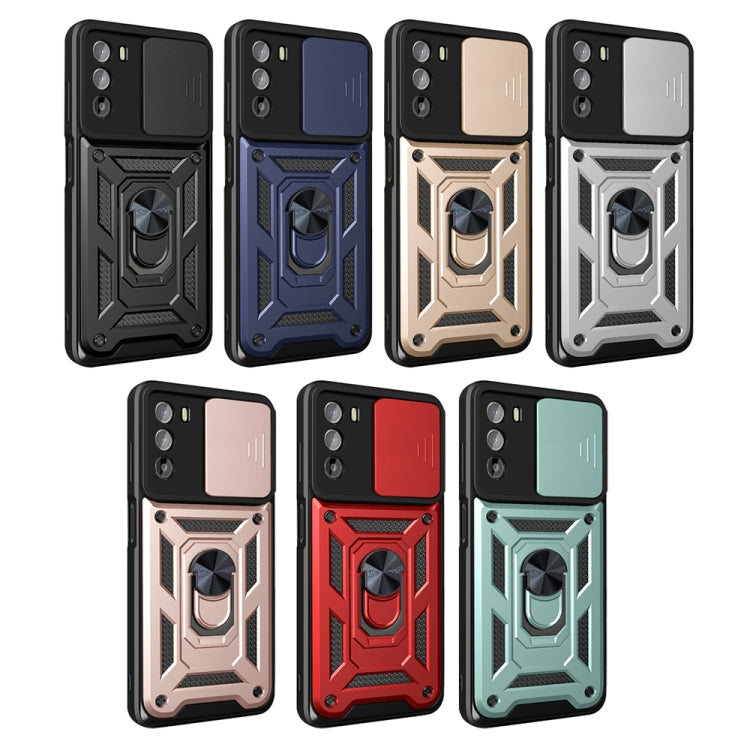 For Motorola Moto G52 Sliding Camera Cover Design TPU+PC Phone Case