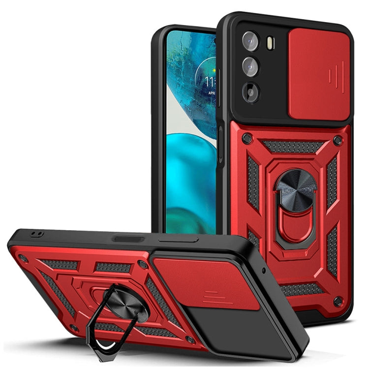 For Motorola Moto G52 Sliding Camera Cover Design TPU+PC Phone Case