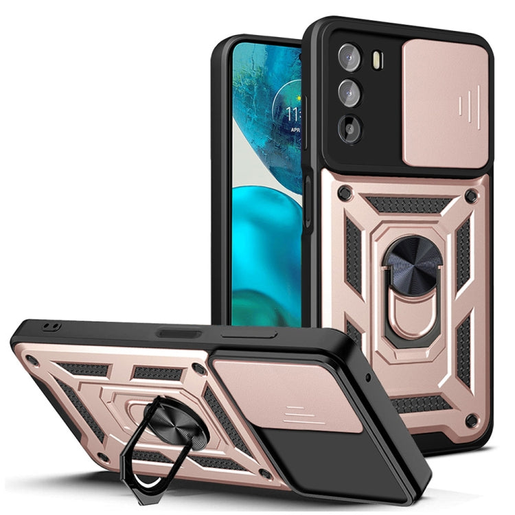 For Motorola Moto G52 Sliding Camera Cover Design TPU+PC Phone Case