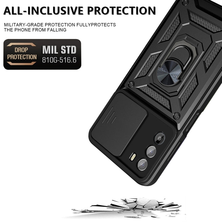 For Motorola Moto G52 Sliding Camera Cover Design TPU+PC Phone Case