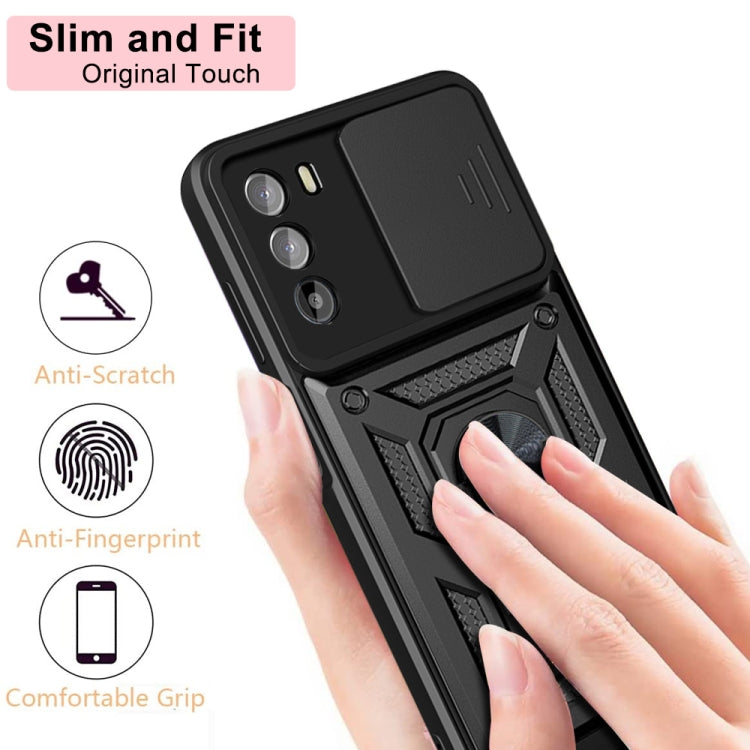 For Motorola Moto G52 Sliding Camera Cover Design TPU+PC Phone Case