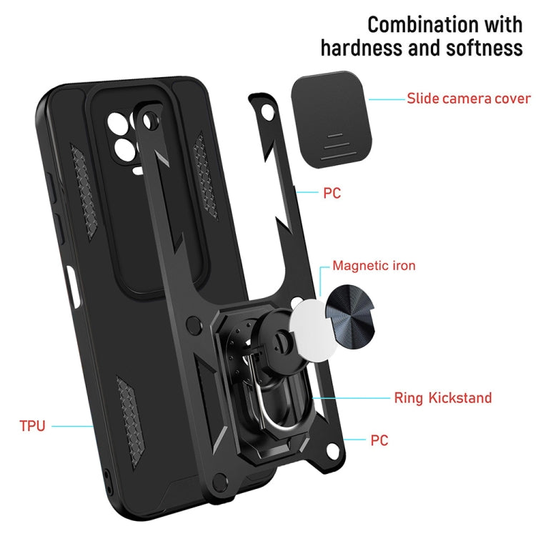 For Xiaomi Redmi Note 9 Pro Sliding Camera Cover Design TPU+PC Phone Case