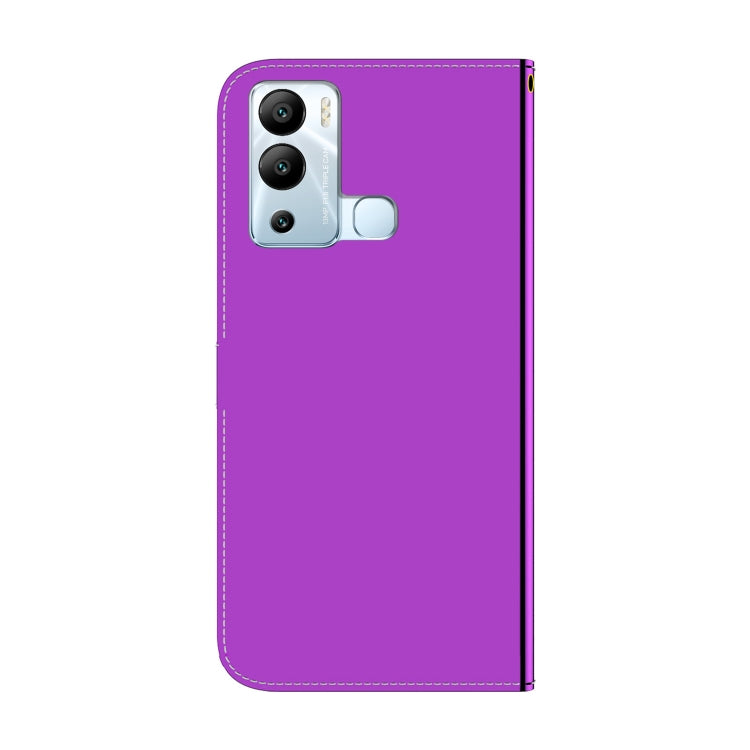 For Infinix Hot 12i Imitated Mirror Surface Horizontal Flip Leather Phone Case
