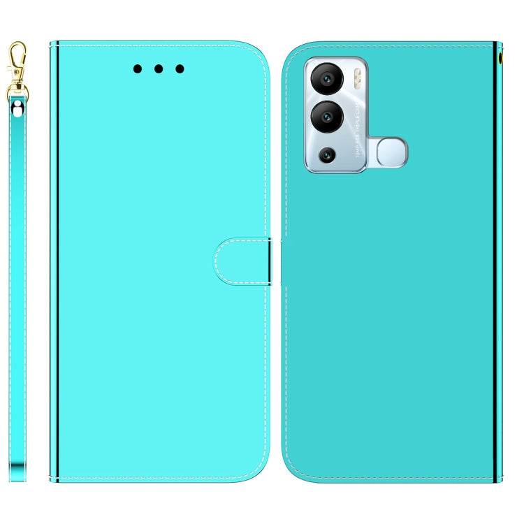 For Infinix Hot 12i Imitated Mirror Surface Horizontal Flip Leather Phone Case