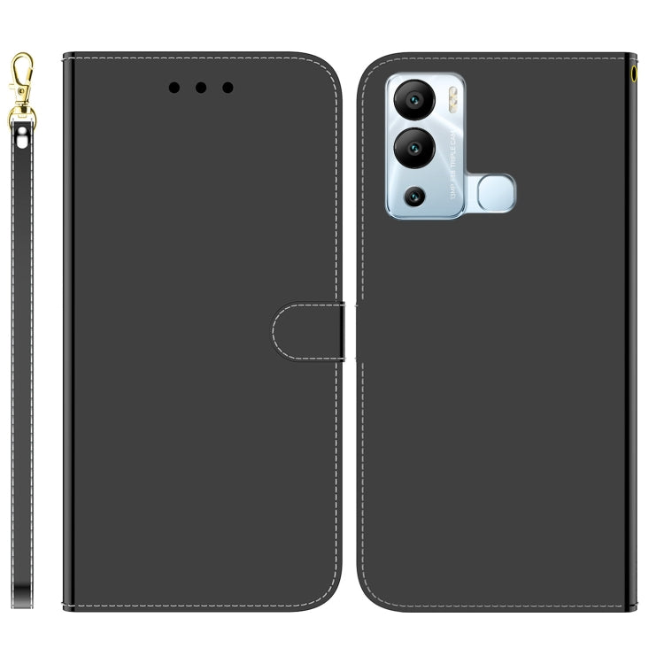 For Infinix Hot 12i Imitated Mirror Surface Horizontal Flip Leather Phone Case