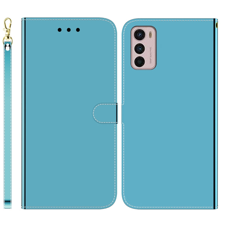 For Motorola Moto G42 Imitated Mirror Surface Horizontal Flip Leather Phone Case