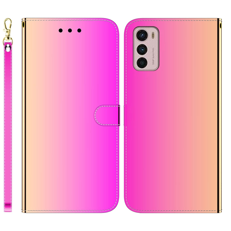 For Motorola Moto G42 Imitated Mirror Surface Horizontal Flip Leather Phone Case