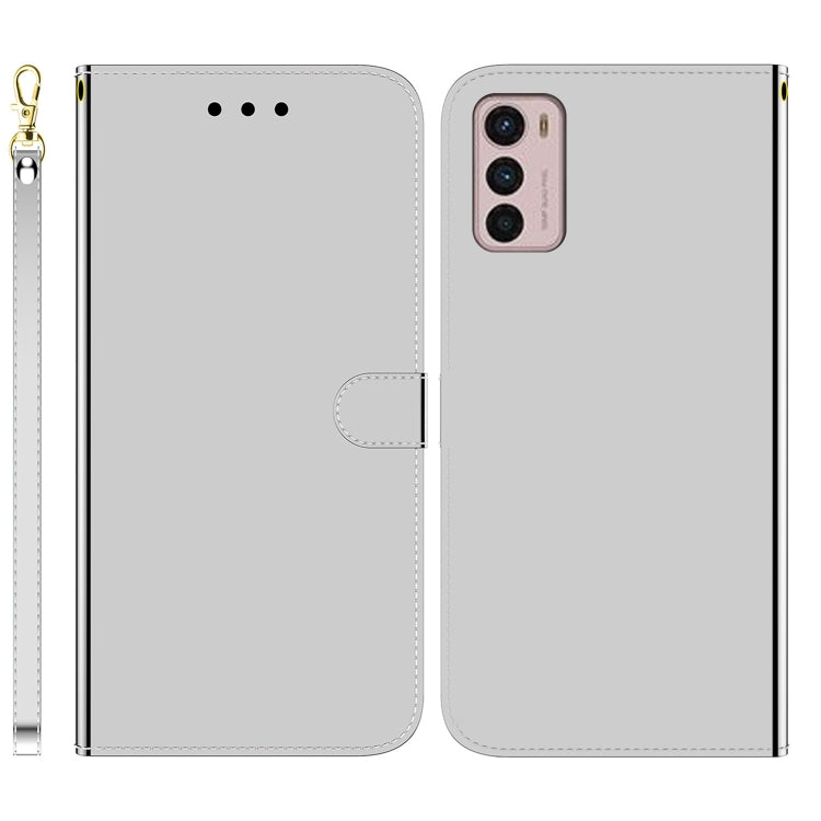 For Motorola Moto G42 Imitated Mirror Surface Horizontal Flip Leather Phone Case