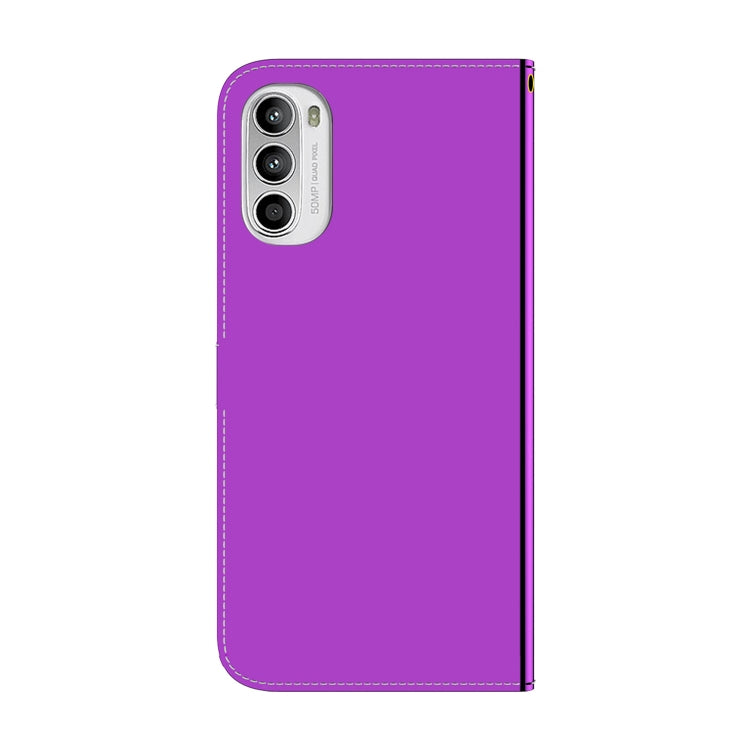 For Motorola Moto G52J Japan Version Imitated Mirror Surface Horizontal Flip Leather Phone Case