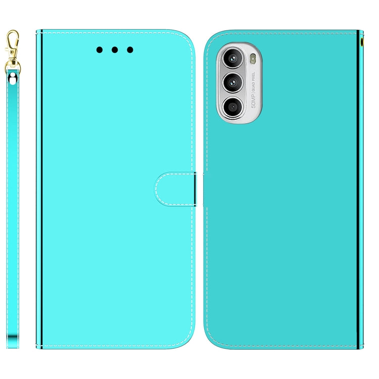 For Motorola Moto G52J Japan Version Imitated Mirror Surface Horizontal Flip Leather Phone Case