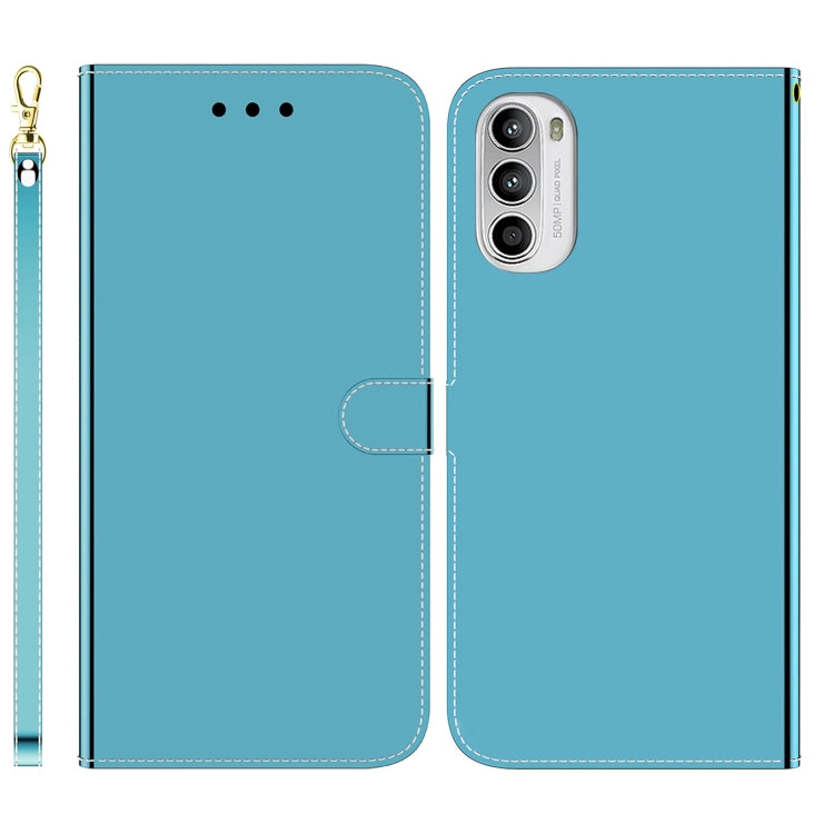 For Motorola Moto G52J Japan Version Imitated Mirror Surface Horizontal Flip Leather Phone Case