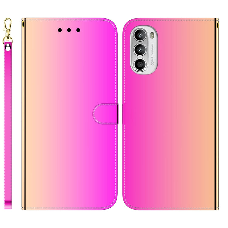 For Motorola Moto G52J Japan Version Imitated Mirror Surface Horizontal Flip Leather Phone Case