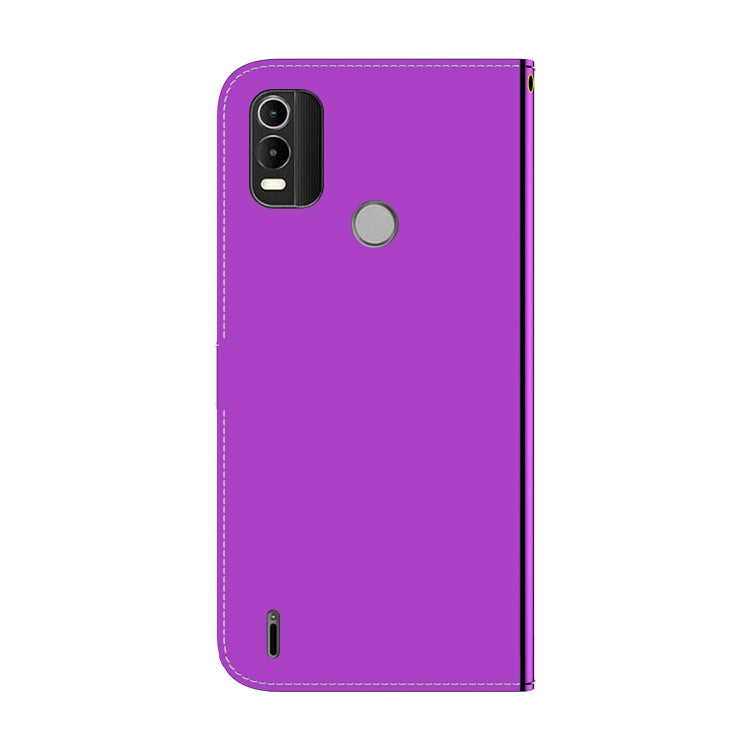 For Nokia C21 Plus Imitated Mirror Surface Horizontal Flip Leather Phone Case