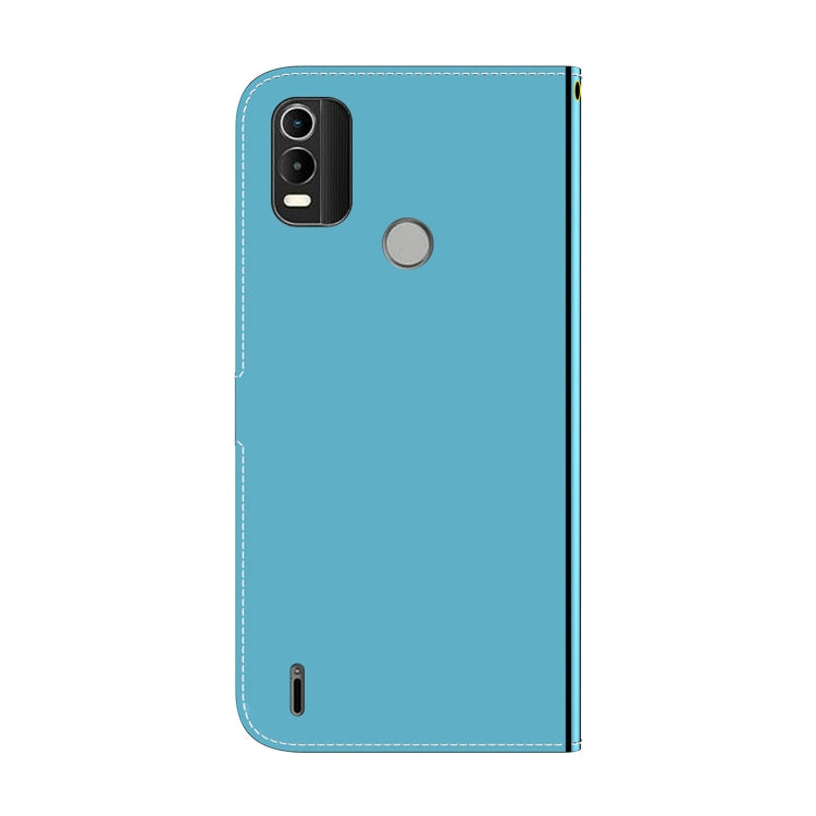For Nokia C21 Plus Imitated Mirror Surface Horizontal Flip Leather Phone Case