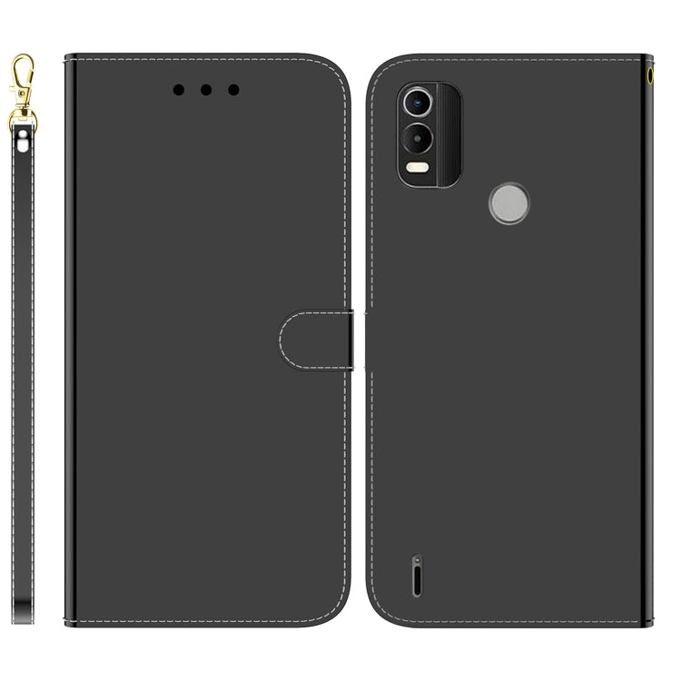 For Nokia C21 Plus Imitated Mirror Surface Horizontal Flip Leather Phone Case