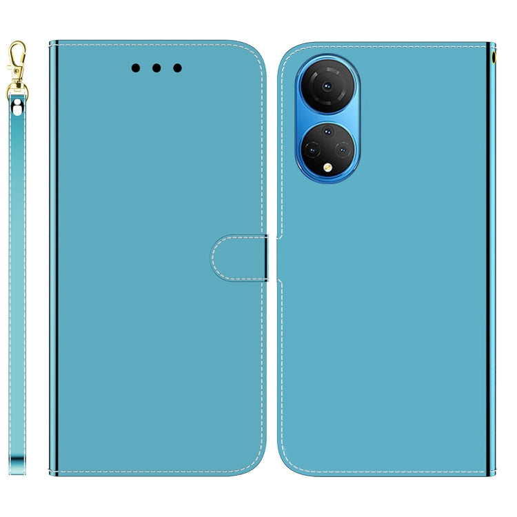 For Honor X7 Imitated Mirror Surface Horizontal Flip Leather Phone Case