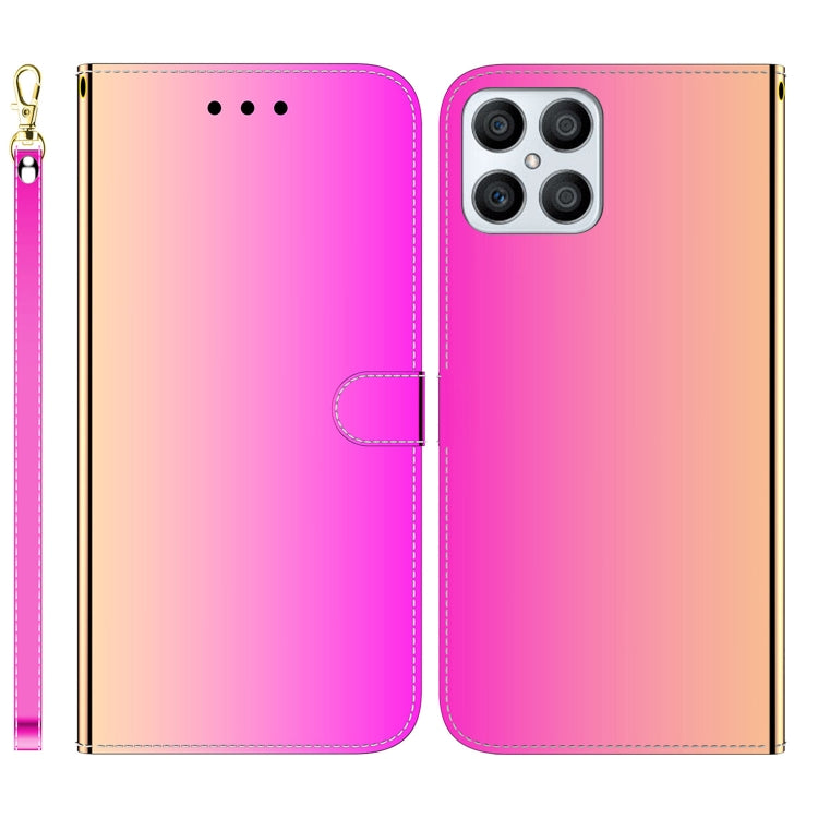 For Honor X8 Imitated Mirror Surface Horizontal Flip Leather Phone Case