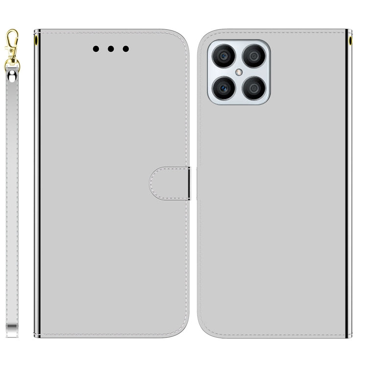 For Honor X8 Imitated Mirror Surface Horizontal Flip Leather Phone Case