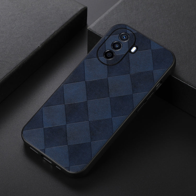 For Huawei Enjoy 50 China/nova Y70 4G Global/nova Y70 Plus Weave Plaid PU Phone Case