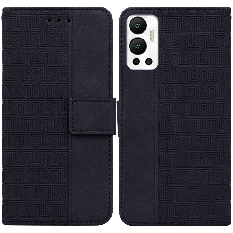 For Infinix Hot 12 Geometric Embossed Leather Phone Case