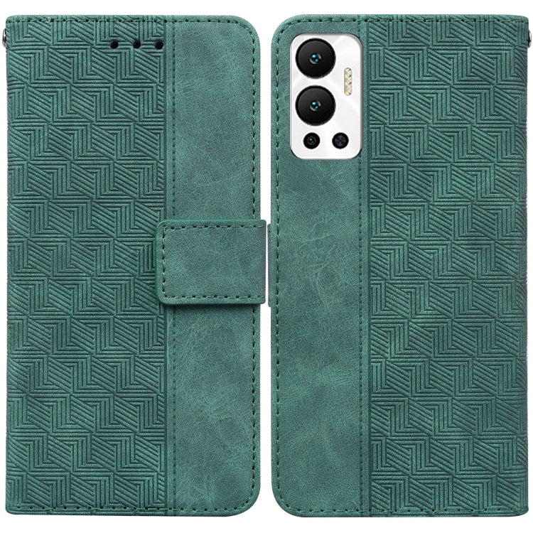 For Infinix Hot 12 Geometric Embossed Leather Phone Case