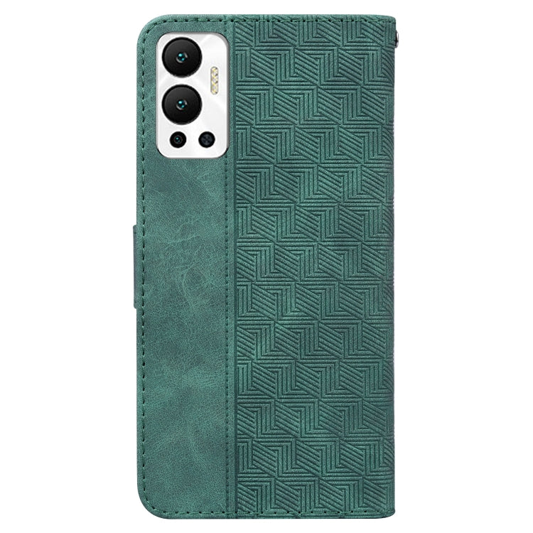 For Infinix Hot 12 Geometric Embossed Leather Phone Case