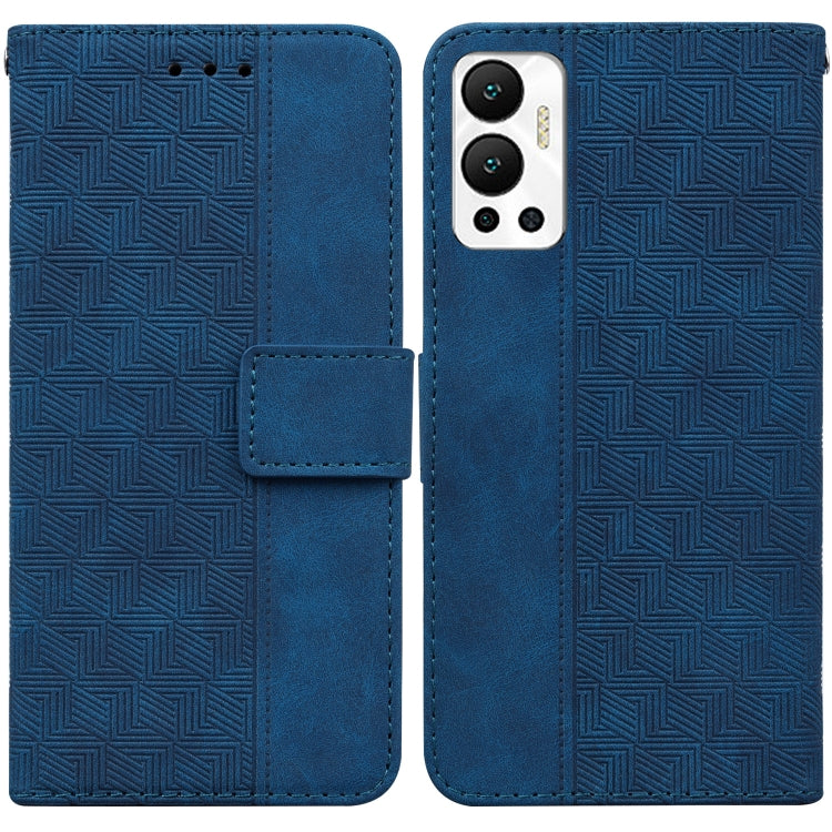 For Infinix Hot 12 Geometric Embossed Leather Phone Case