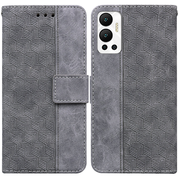 For Infinix Hot 12 Geometric Embossed Leather Phone Case
