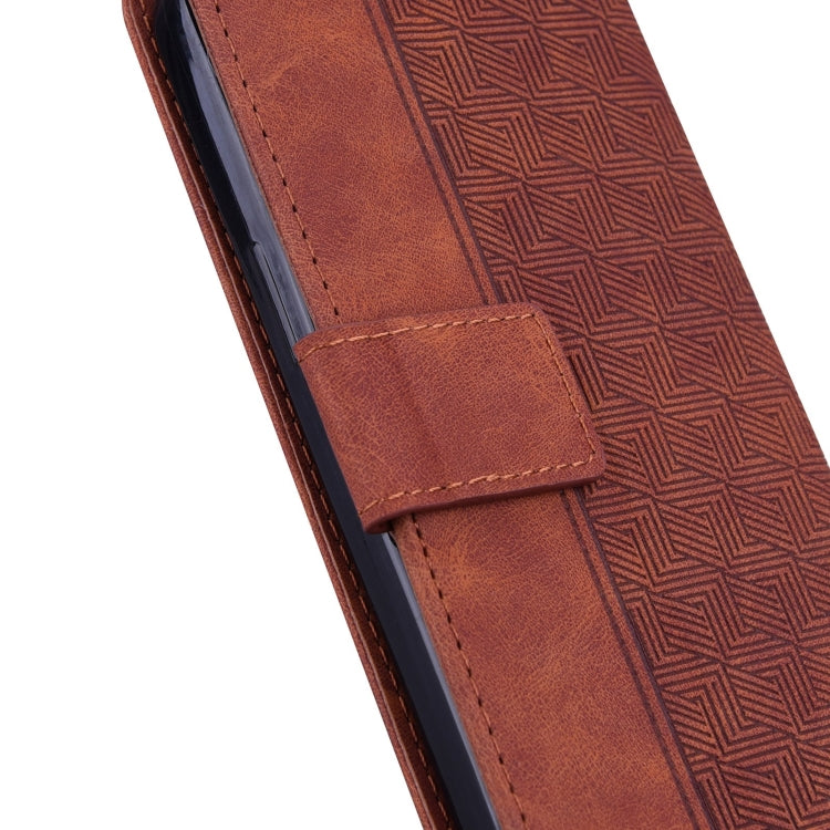 For Infinix Hot 12 Geometric Embossed Leather Phone Case