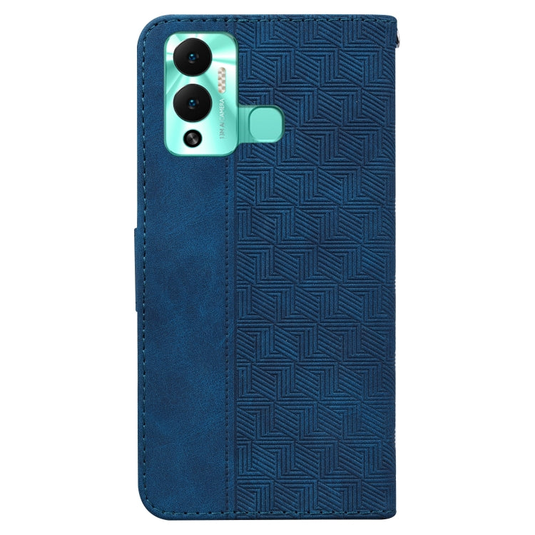 For Infinix Hot 12 Play Geometric Embossed Leather Phone Case