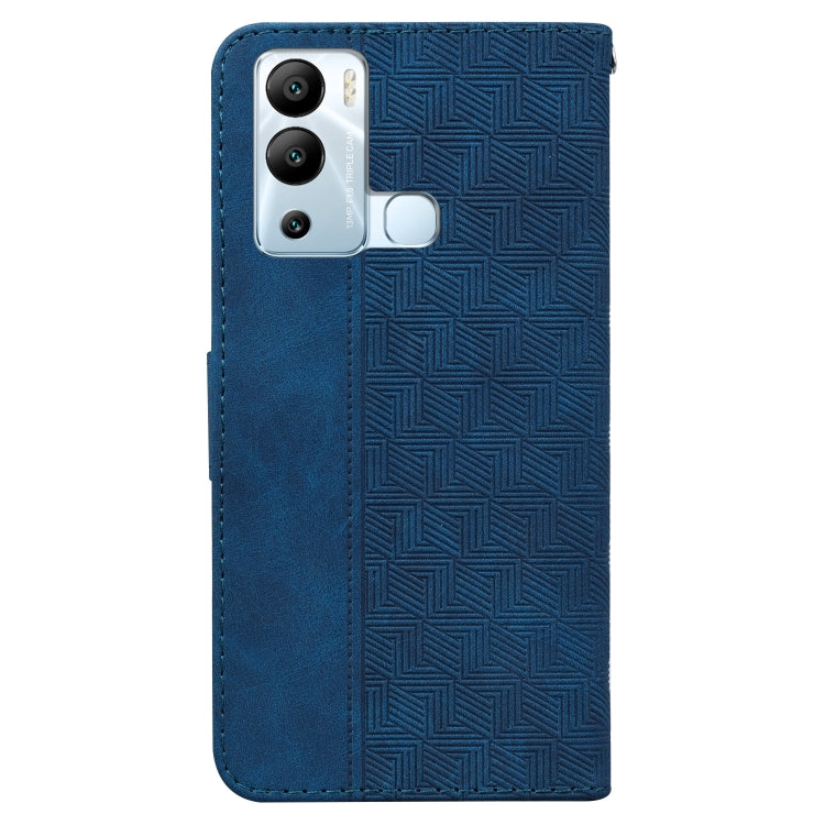 For Infinix Hot 12i Geometric Embossed Leather Phone Case