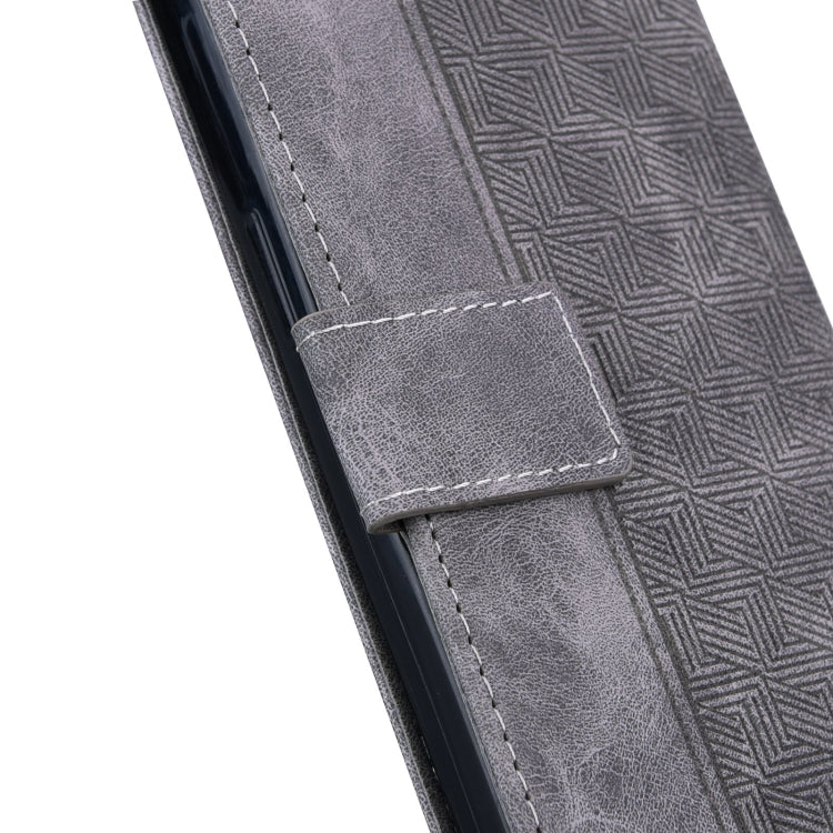 For Infinix Hot 12i Geometric Embossed Leather Phone Case