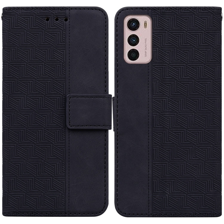 For Motorola Moto G42 Geometric Embossed Leather Phone Case