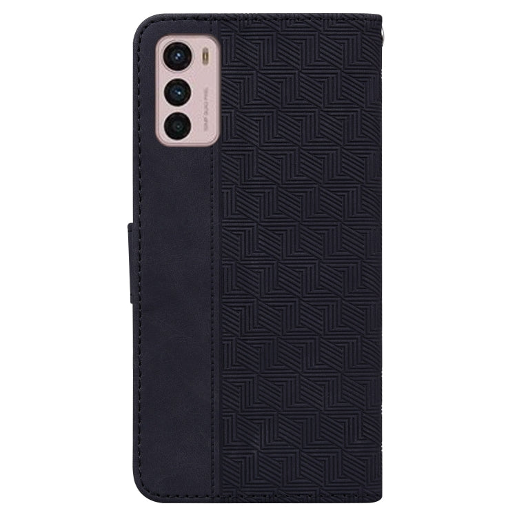 For Motorola Moto G42 Geometric Embossed Leather Phone Case